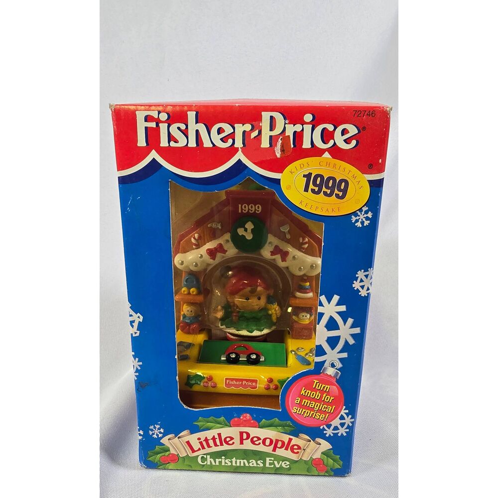 1999 Fisher-Price Little People Christmas Eve Keepsake Ornament